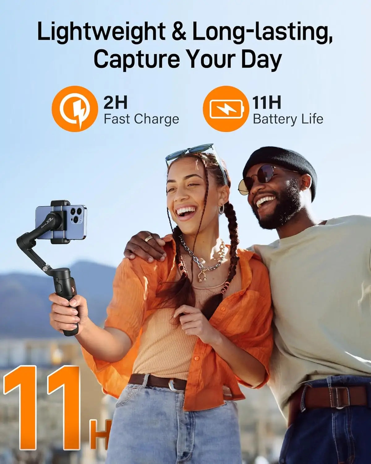 Isteady X3 SE 3-Axi Gimbal Stabilizer with Remote Control and Foldable Phone Stabilizer for Iphone/Samsung/Xiaomi/Huaweii